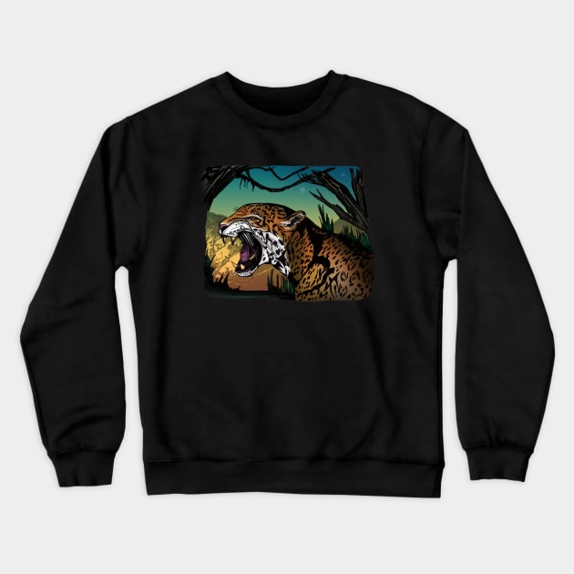 Jaguar Crewneck Sweatshirt by adamzworld
